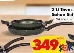 KUMSAL 2'Lİ TAVA +SAHAN SET 24+20 CM